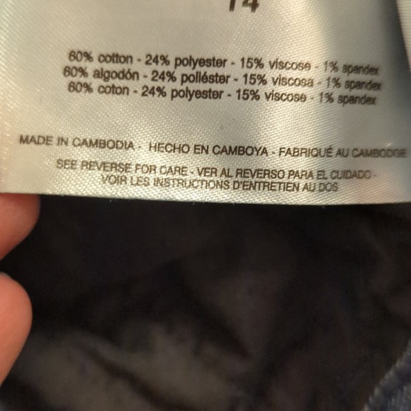 Sanctuary Social Standard High Rise Crop Straight Raw Hem Ankle Jeans Women's 14 - Picture 12 of 12